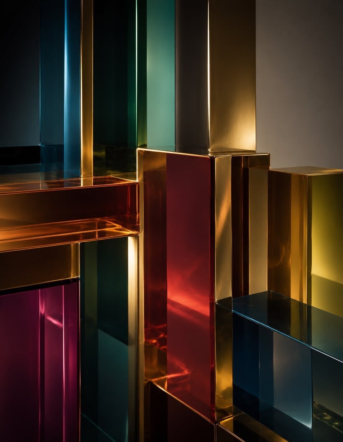 Vitrae — mirror-polished glass detail